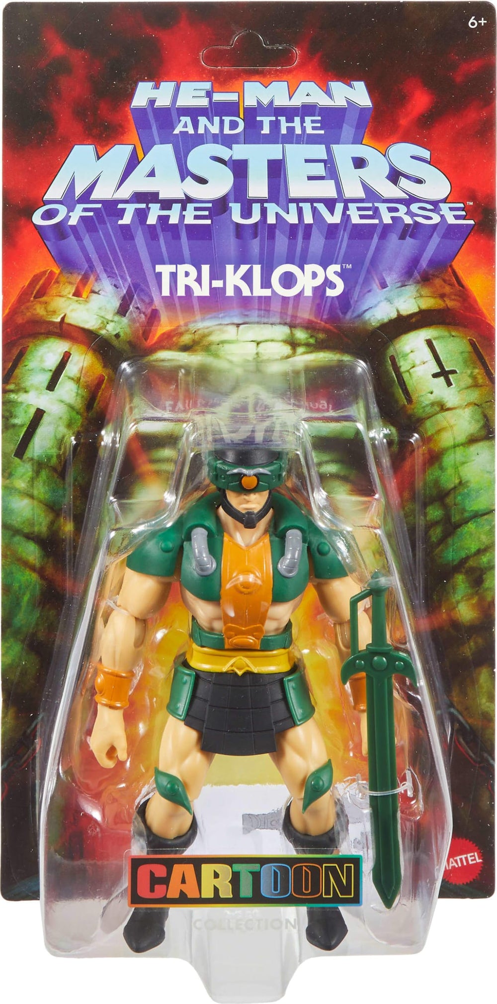 Masters of the Universe Tri-Klops with sword included for classic action poses