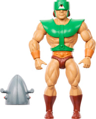 Masters of the Universe Origins Tri-Klops with visor detail for authentic retro display.