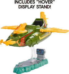 Masters of the Universe Origins Wind Raider tail fin swivels for posing.