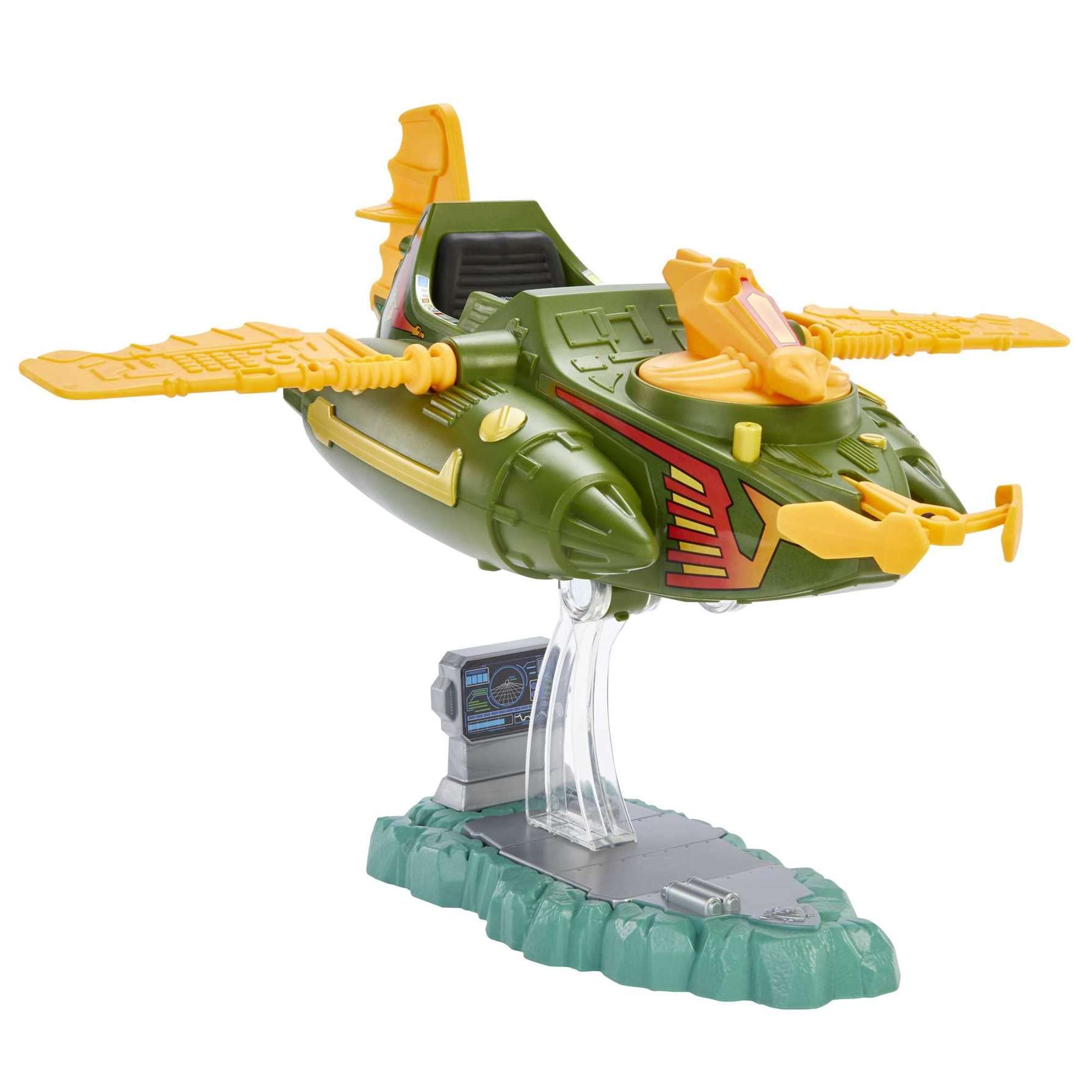 Masters of the Universe Origins Wind Raider tow hook with retractable cable.