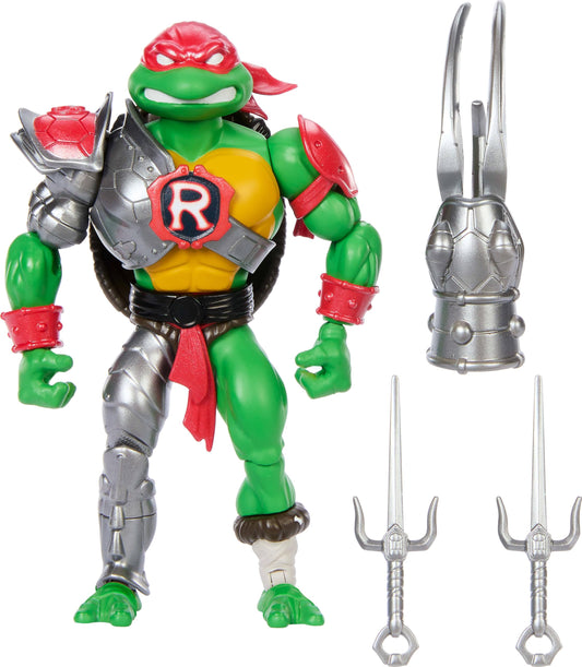 Masters of the Universe Origins Raphael in Reptile Wars armor ready for action