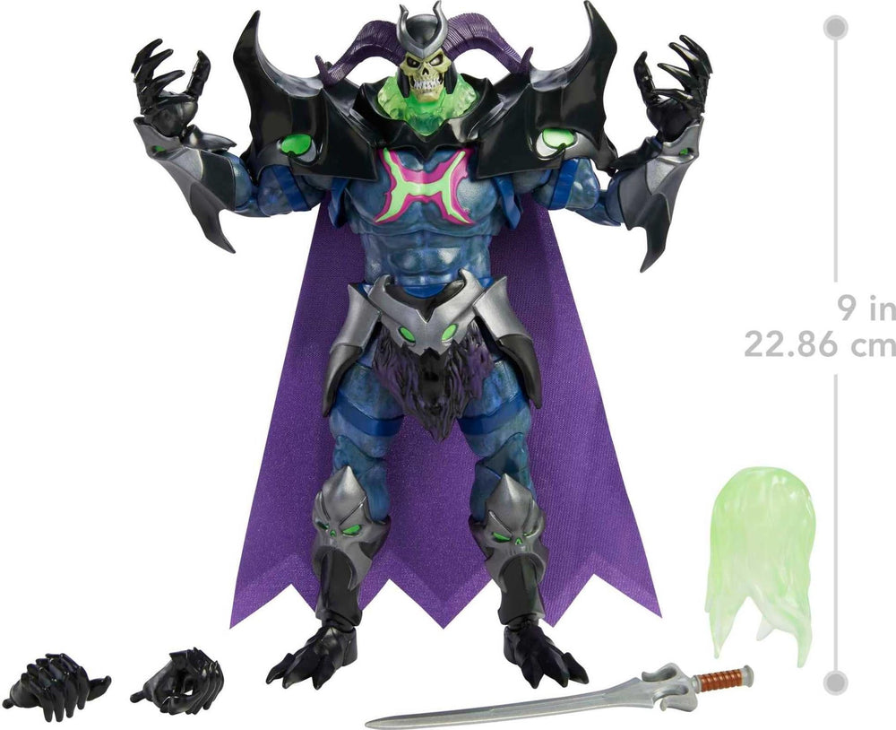 Skelegod with included accessories for immersive battle storytelling.