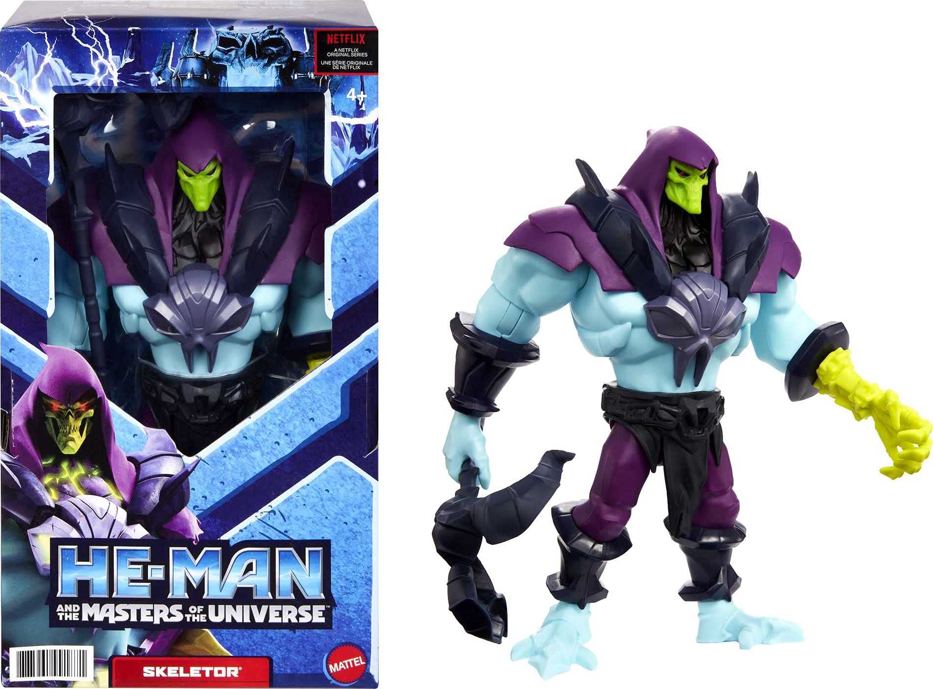 Masters of the Universe Skeletor 8.5-inch figure in battle pose for imaginative play.