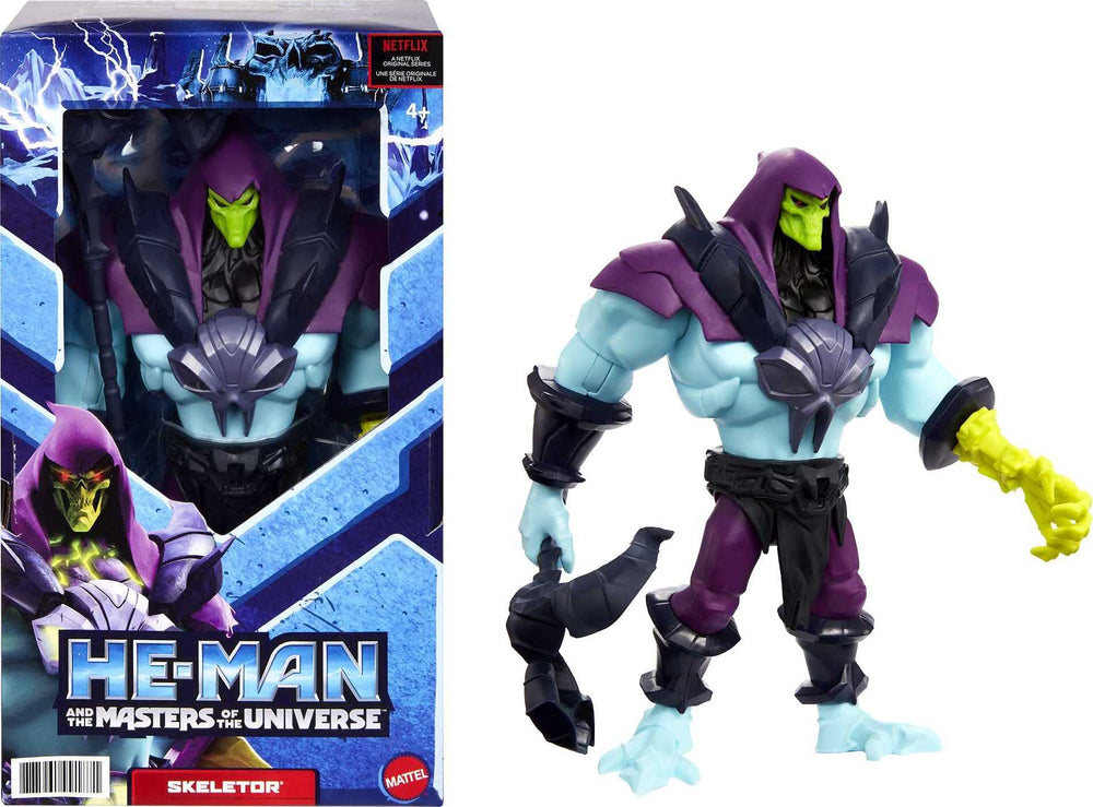 Masters of the Universe Skeletor 8.5-inch figure in battle pose for imaginative play.