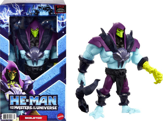 Masters of the Universe Skeletor 8.5-inch figure in battle pose for imaginative play.