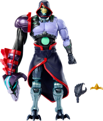 Masters of the Universe Skeletor Deluxe figure, front view, ideal for display-ready Masterverse collections.