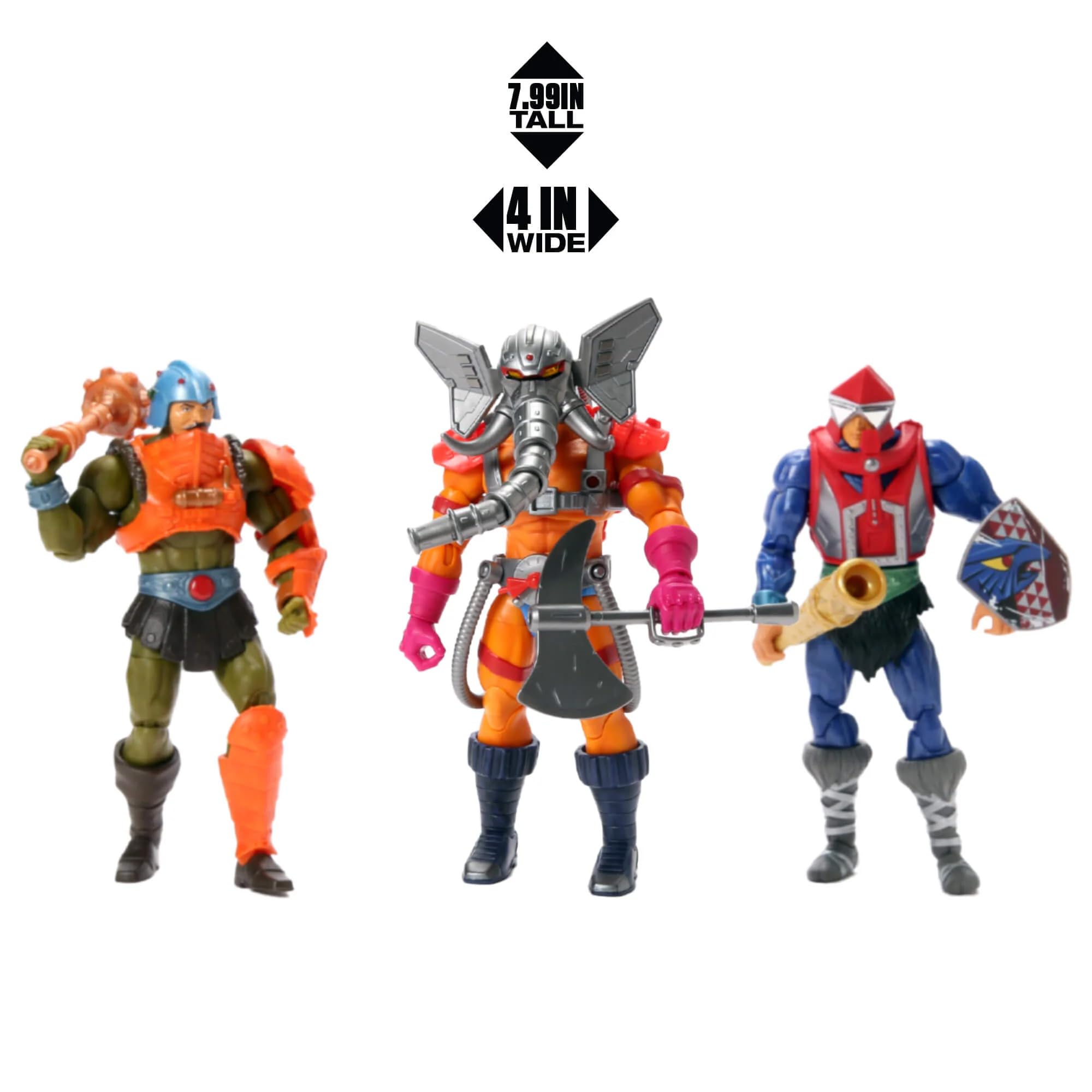 Snout Spout figure shows hoses and axe for dramatic firefighting display opportunities.