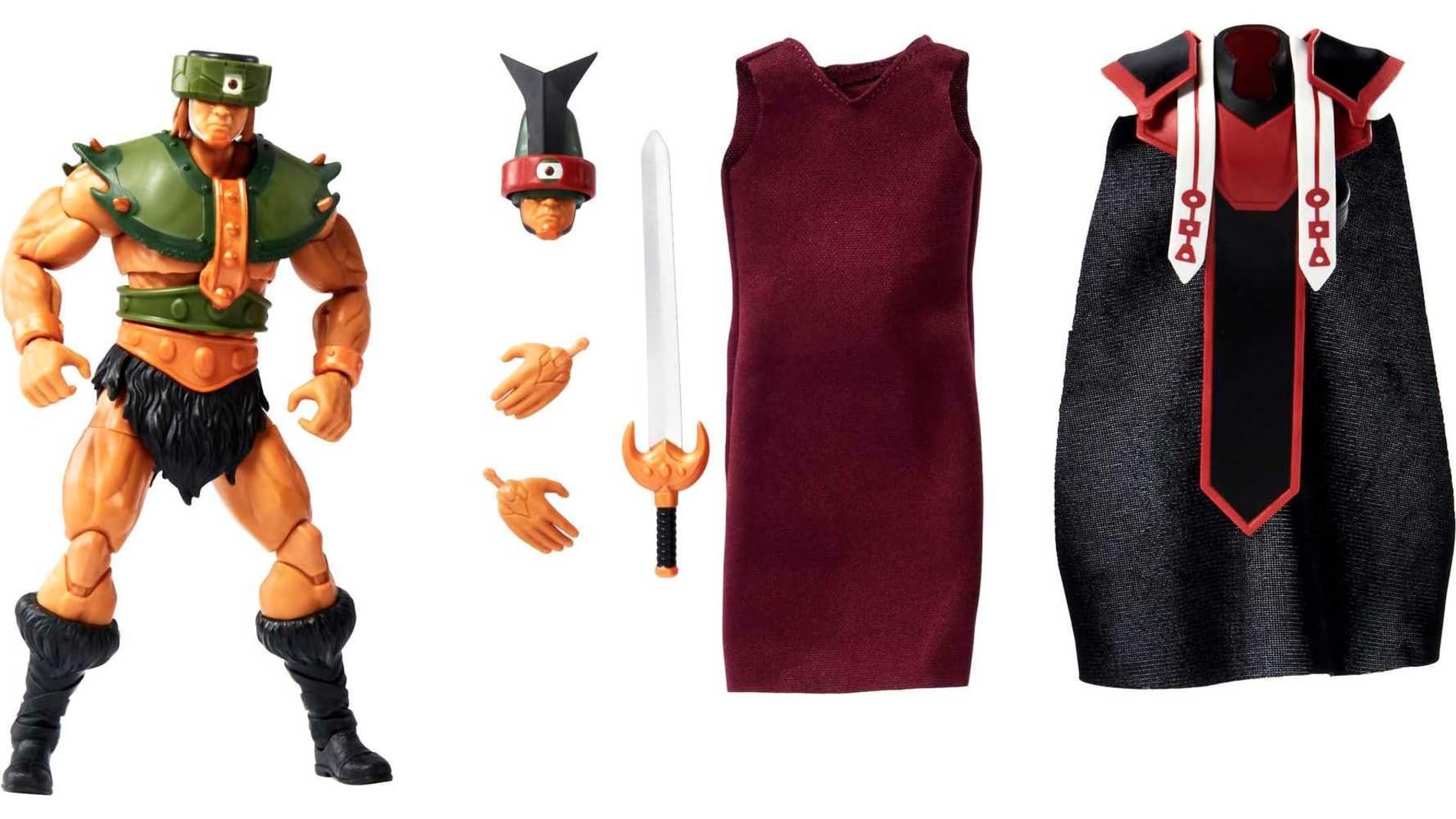 Masterverse Tri-Klops action figure with swappable hands for dynamic display.