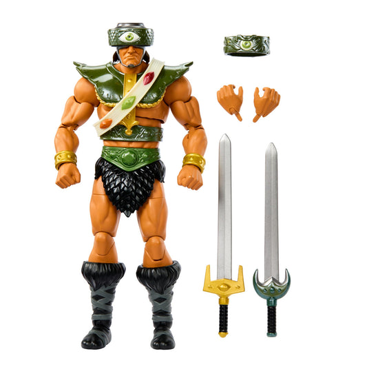 Masters of the Universe Tri-Klops Deluxe figure, front view, ideal for display.