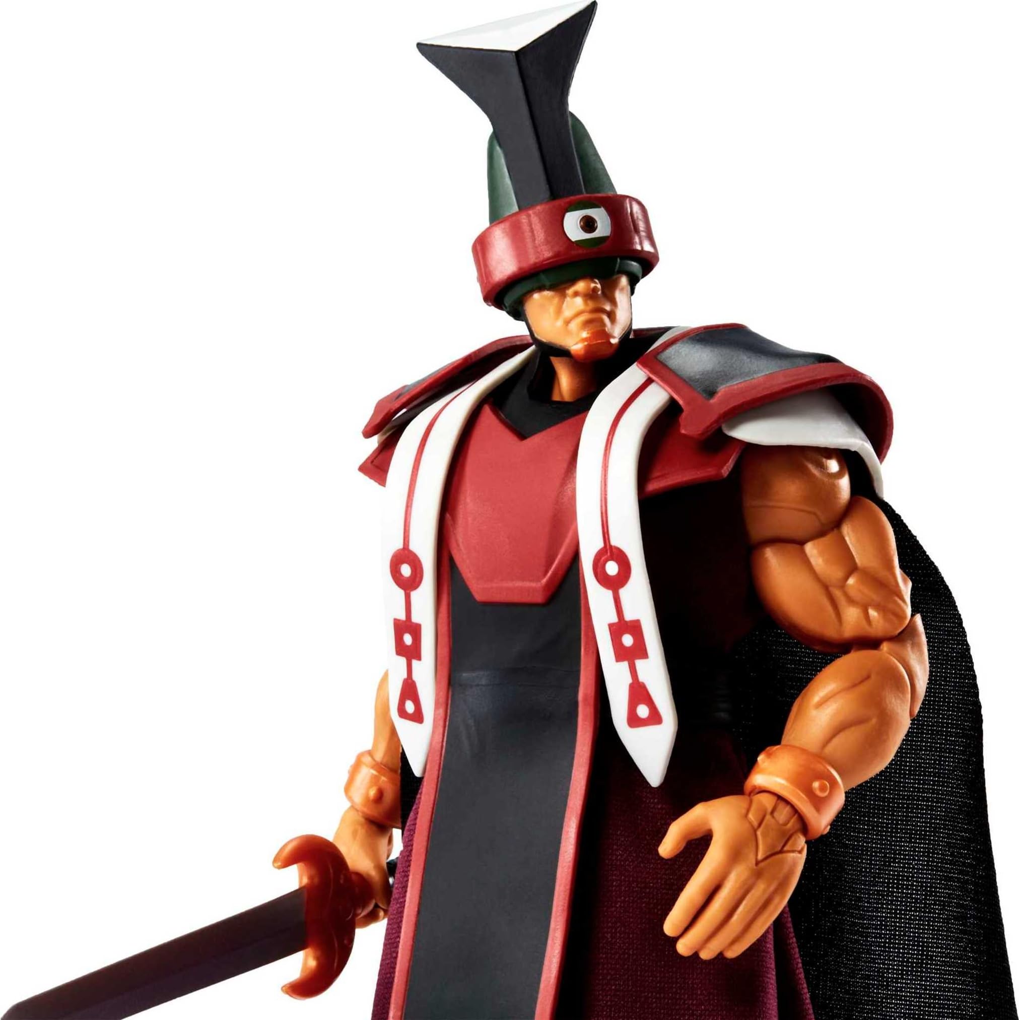 Tri-Klops sword, harness, and robe offer menacing battle looks.