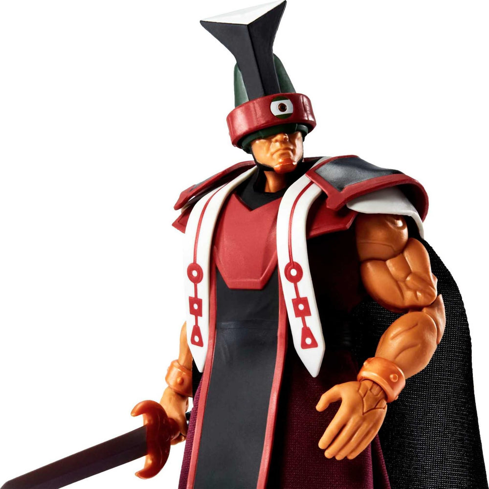 Tri-Klops sword, harness, and robe offer menacing battle looks.