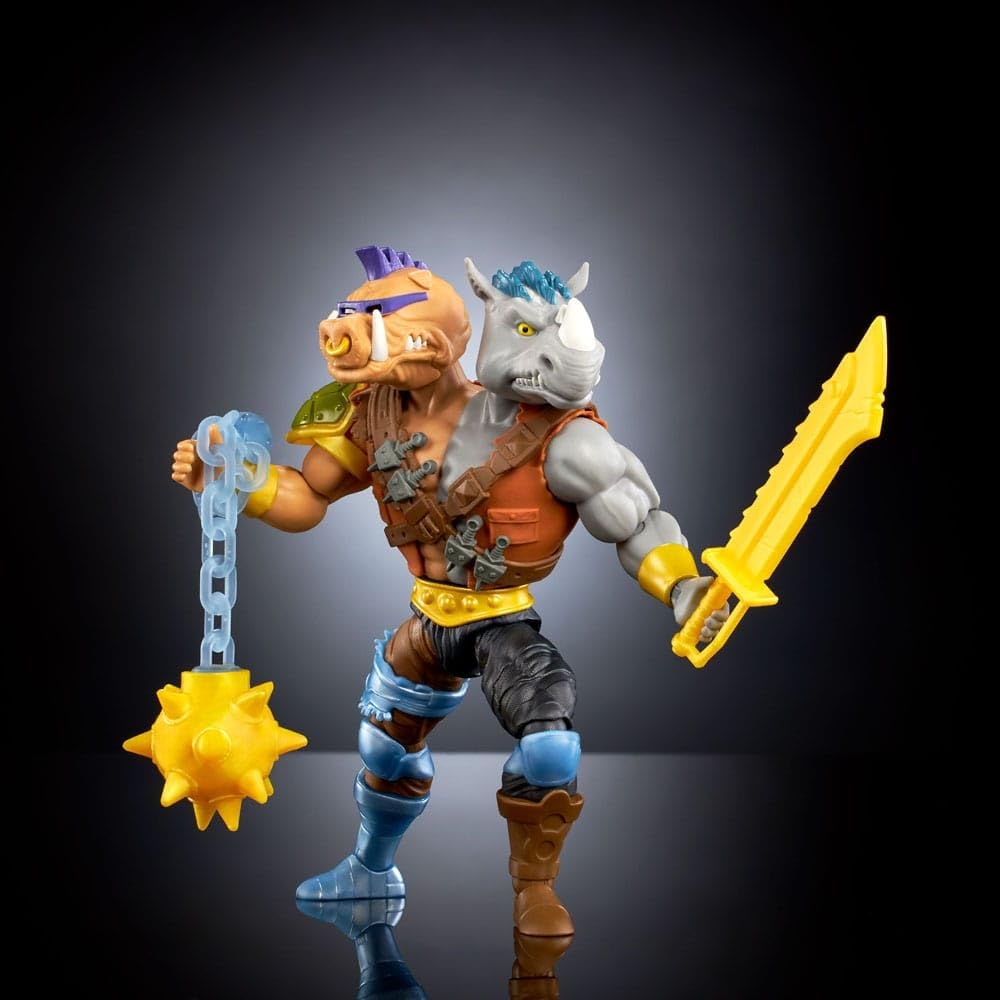 Masters of the Universe Turtles of Grayskull 2-Bopsteady window-box packaging protects the figure