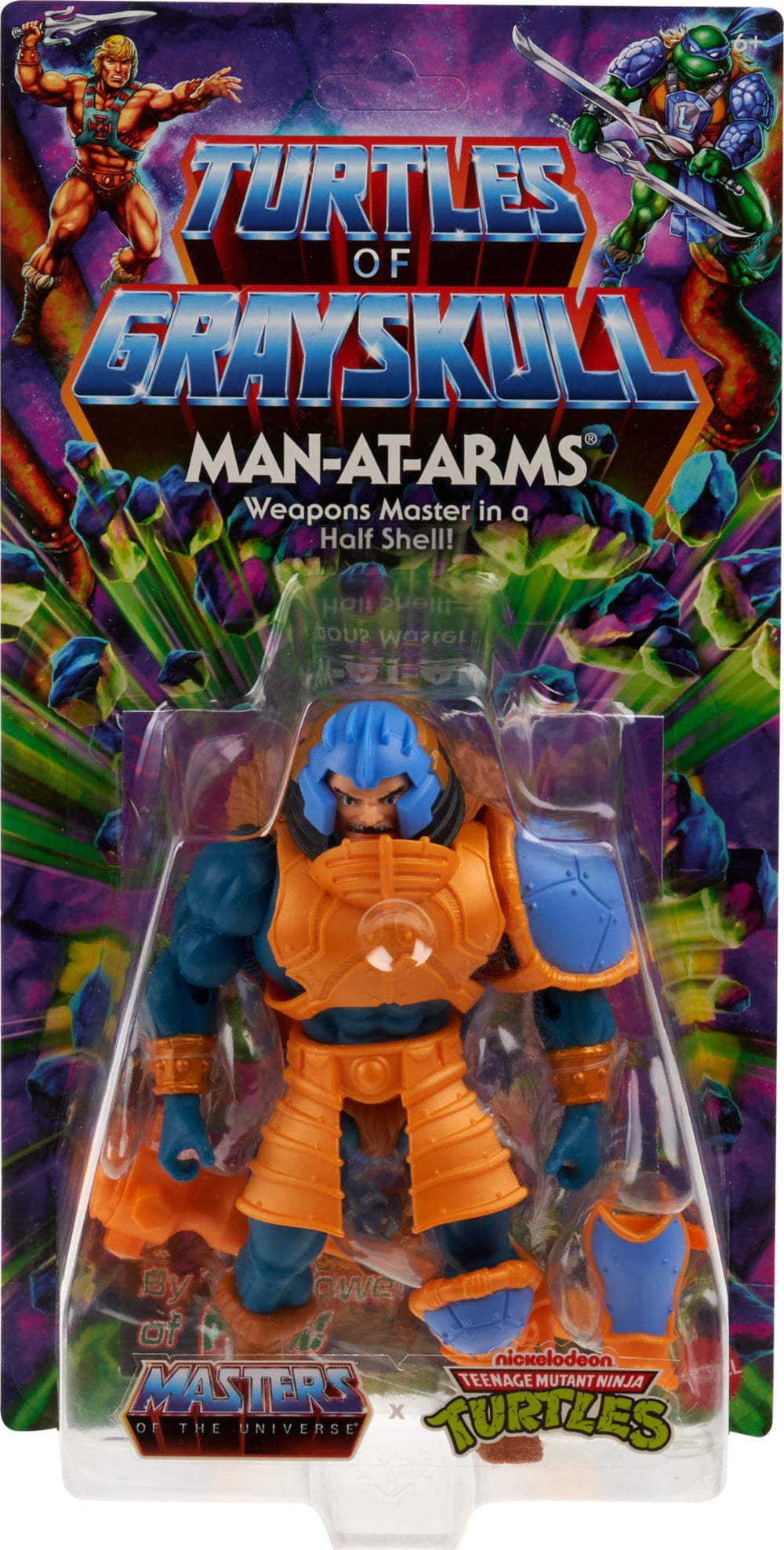 Masters of the Universe removable turtle-inspired armor pieces for modular display options.