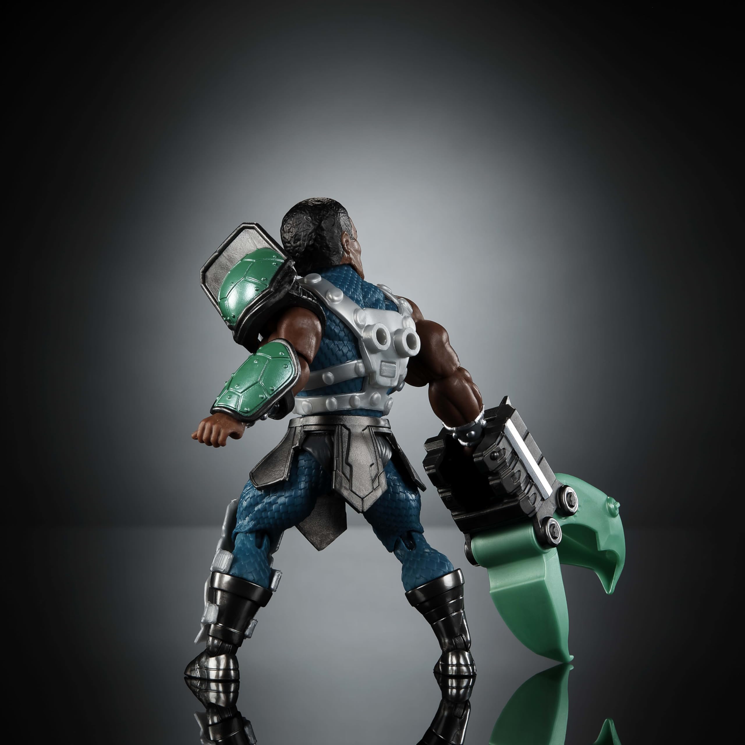 MOTU Clamp Champ poseable figure ready for flexible posing and display