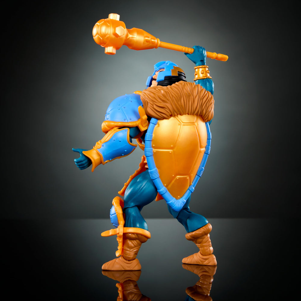 Masters of the Universe packaging art celebrates TMNT heritage for display appeal.
