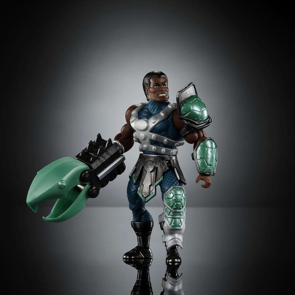 MOTU Clamp Champ removable armor and guards for customizable looks