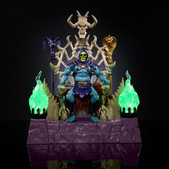Masters of the Universe Masterverse cape and hood revealing skull detail