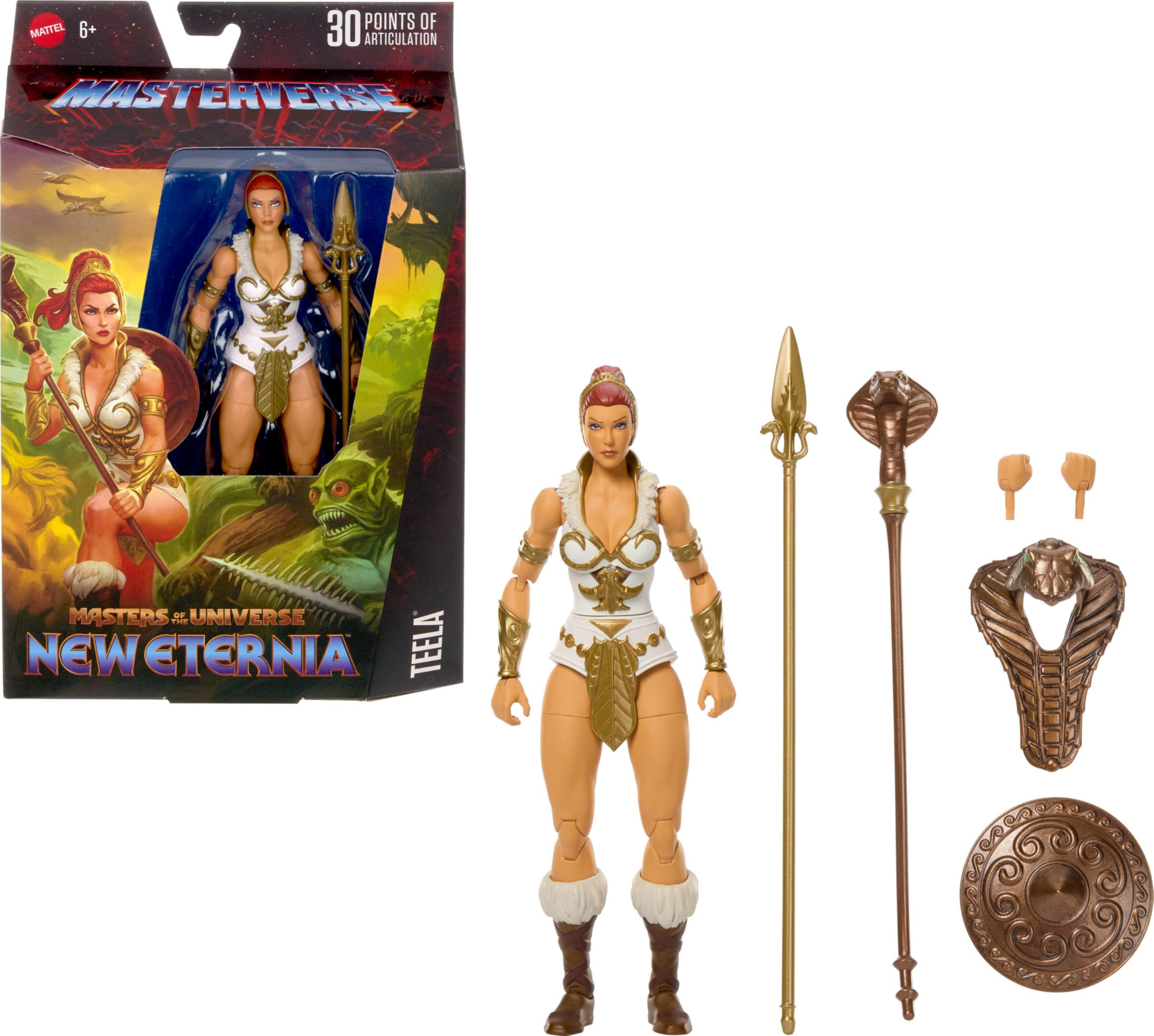 Masters of the Universe Teela 7-inch figure with full articulation for dynamic poses.