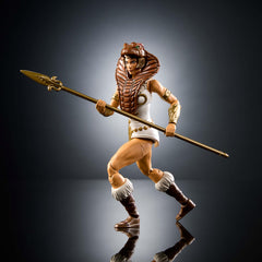Teela with removable cobra hood offering customizable New Eternia styling.