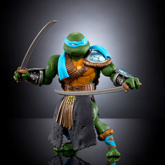 Masters of the Universe Origins Leonardo includes two katana swords for versatile poses