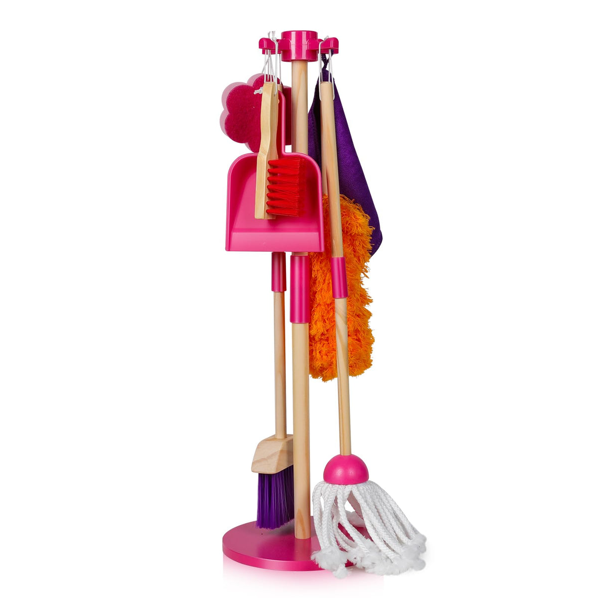 Masthome kids cleaning set with mop encourages imaginative play and tidy habits.