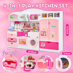 Mastom kitchen fits most 11–12 inch dolls for dollhouse play.