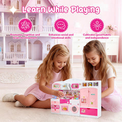 Mastom play set with durable ABS plastic and smooth edges for safety.
