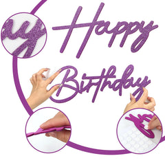 MASTRON birthday banner complements balloon arch as a focal centerpiece