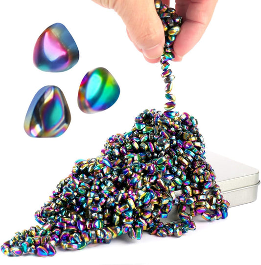 Matassari 550pcs putty stones in a metal tin for tactile focus