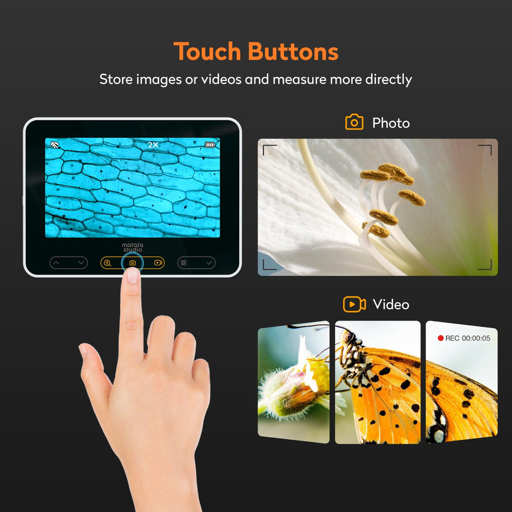 MatataStudio MX2-AS 4.3-inch LCD screen provides clear magnified views