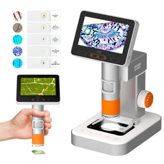 MatataStudio MX2-AS handheld microscope for kids delivering bright close-ups during outdoor science play
