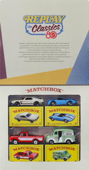 Matchbox 80th anniversary side view shows classic casting details for collectors.