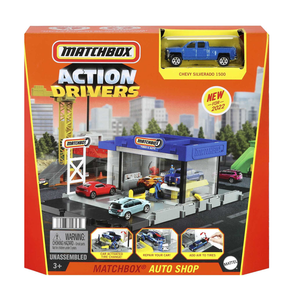 Included 1:64 Chevy Silverado for immediate adventures.