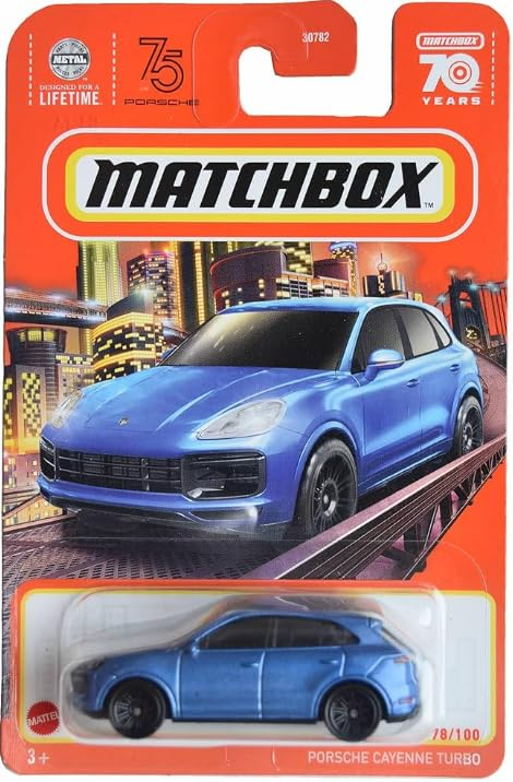 Matchbox Exotic Vehicles 5-Pack vibrant colors enhance display appeal.