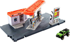 Matchbox fuel station playset pump for realistic fueling play and storytelling