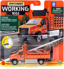 Matchbox GMC 3500 Attenuator Truck orange for imaginative play and hands-on fun.