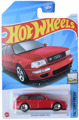 Matchbox Hot Wheels 1994 Audi Avant RS2 in red with glossy finish, ideal for display.