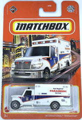 Matchbox International Terrastar Paramedic Ambulance 36/100 ready for display or diorama.