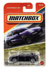 Matchbox Porsche Cayenne Turbo purple finish, ideal for display and collection.