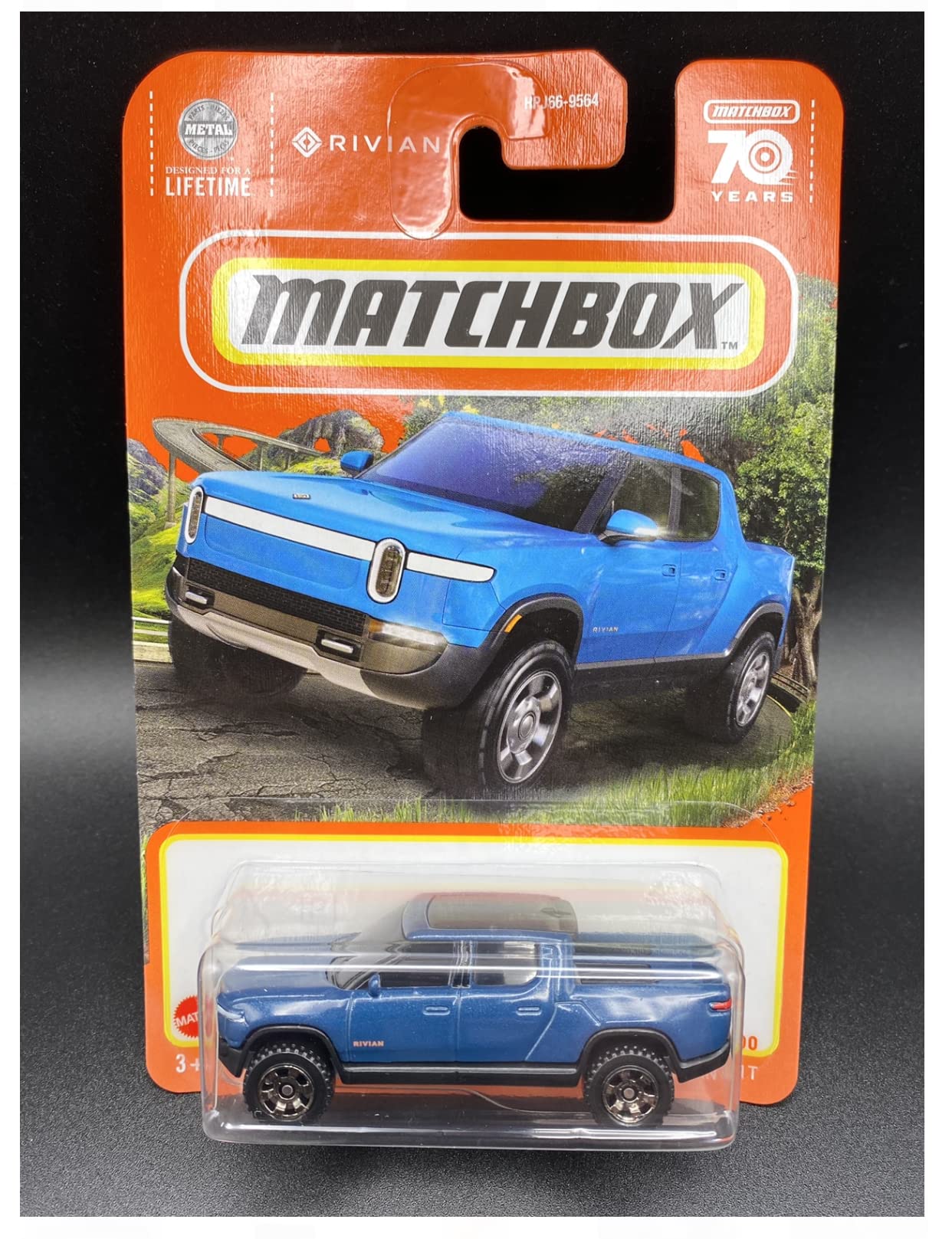 Matchbox Rivian R1T blue boxed edition, great for gifting.