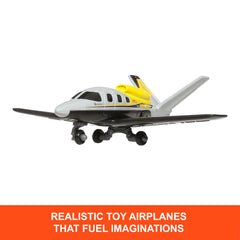 Matchbox Sky Busters helicopter with spinning propellers for dynamic action.