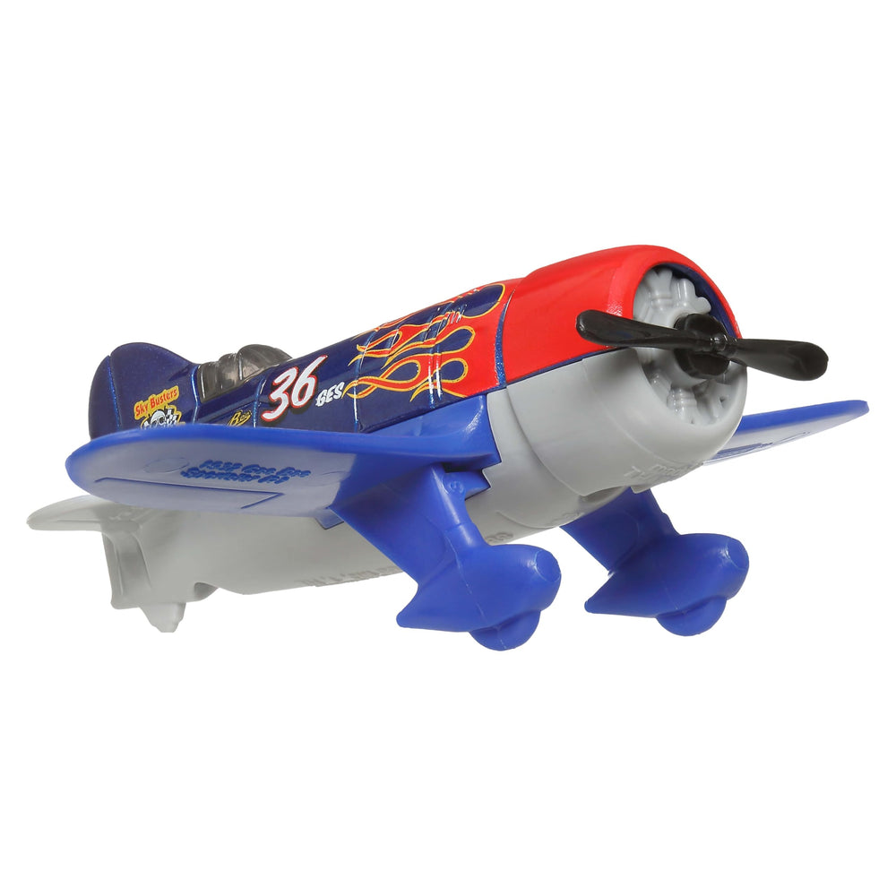 Matchbox Sky Busters jet airplane with authentic cockpit for lifelike storytelling.