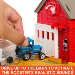 Matchbox trailer accessory enables easy hay transport during farm adventures.