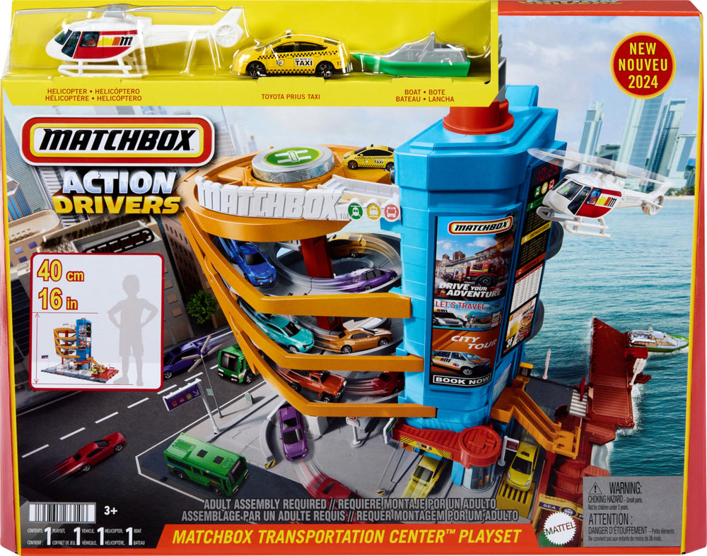 Matchbox Transportation Center mini food cart adds storytelling options.