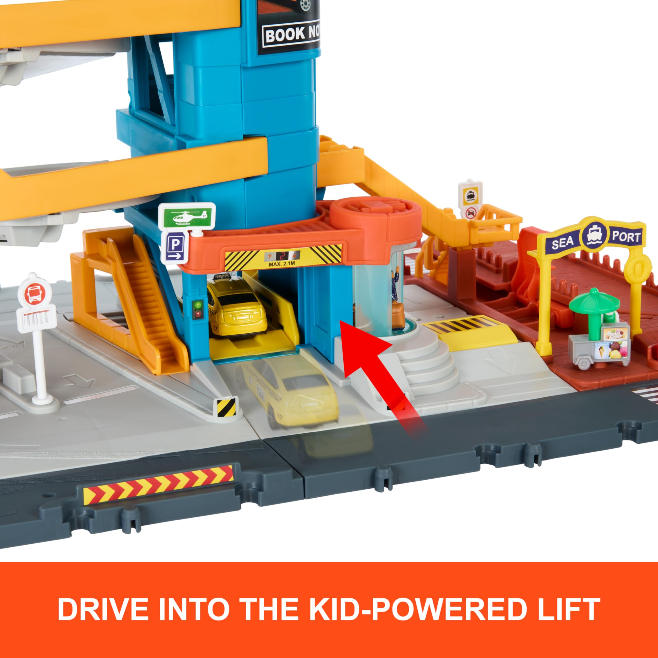 Matchbox Transportation Center seaport dock expands adventures with a pier.