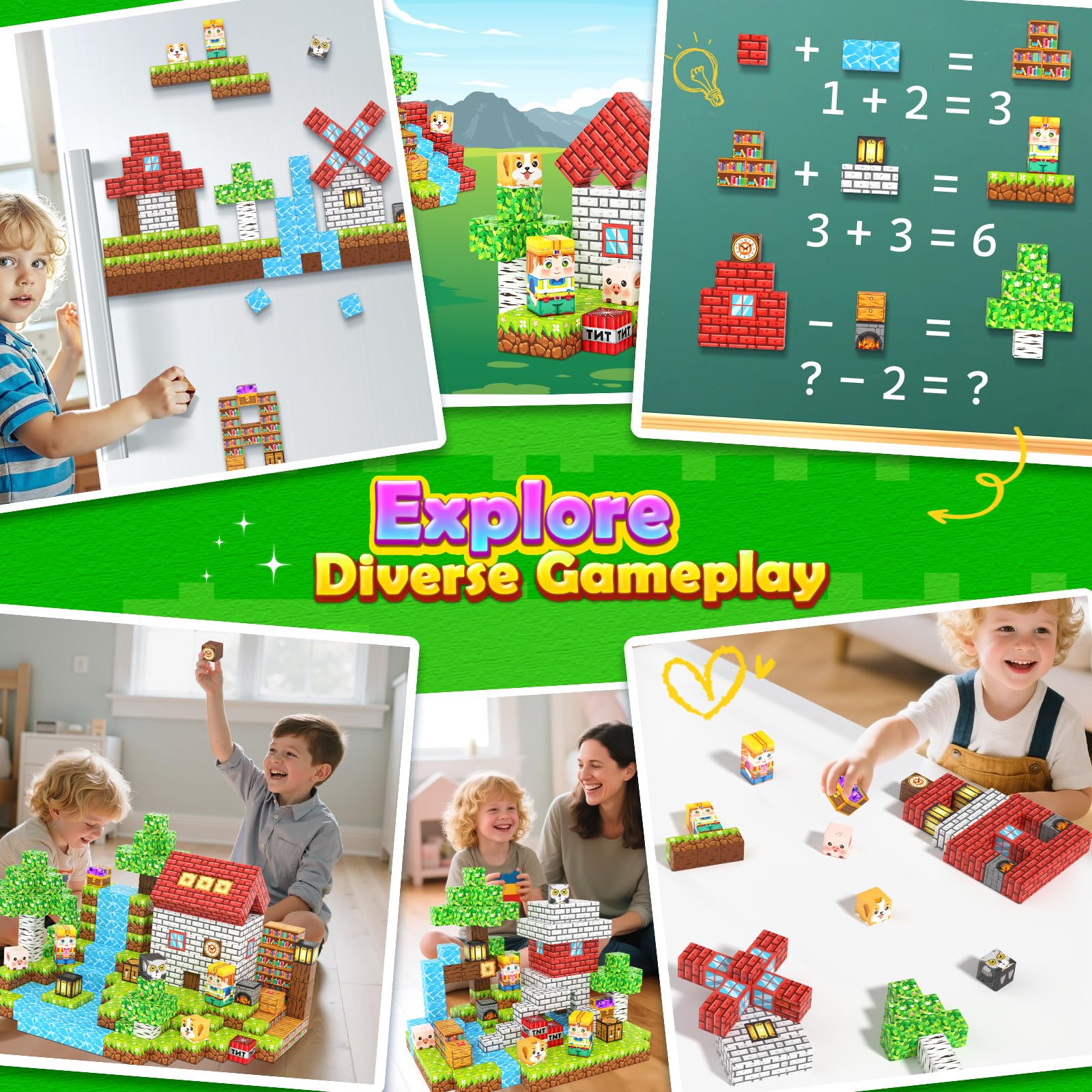 Matchtiles classroom-ready STEM toy supports exploration and problem-solving in group activities.