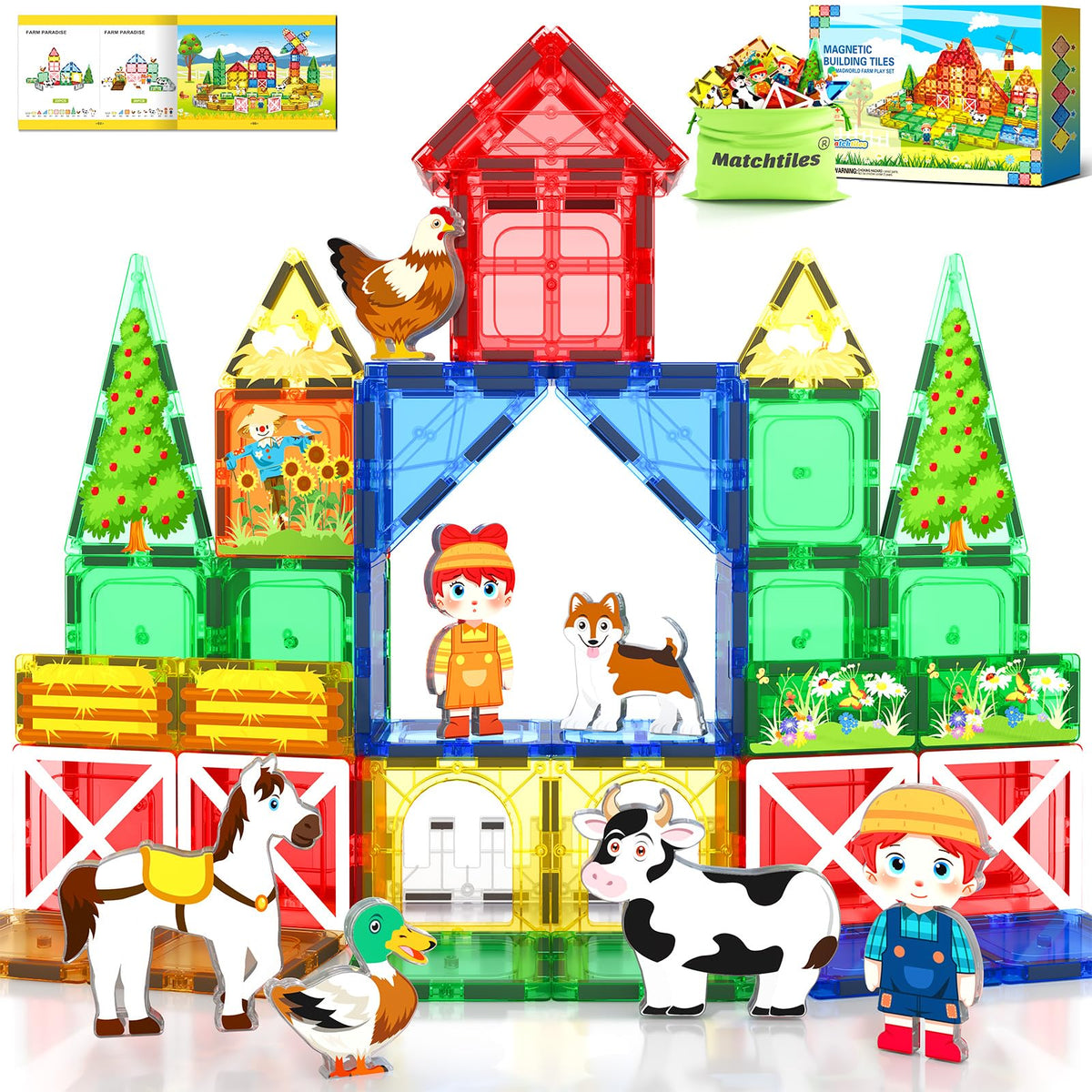 Matchtiles Farm Animals Set ready for imaginative play and vocabulary growth.