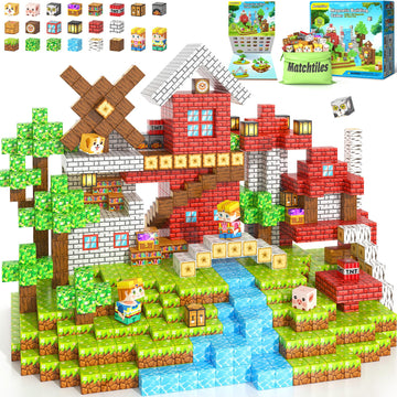 Matchtiles forest magnetic blocks set for endless imaginative play and safe construction.