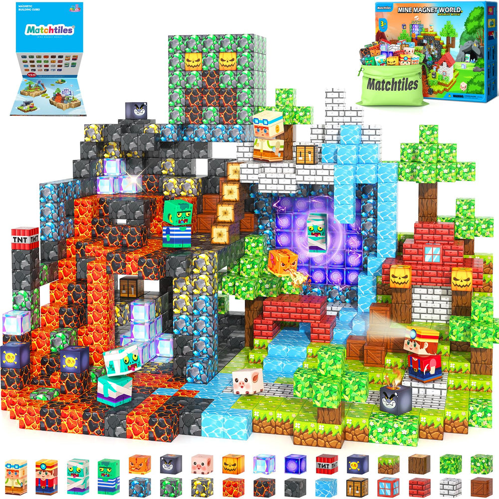 Matchtiles magnetic blocks forest set sparks creative play and exploration