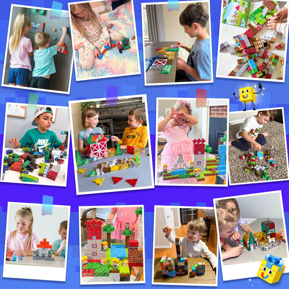 Matchtiles magnetic blocks gift-ready set for versatile learning and fun